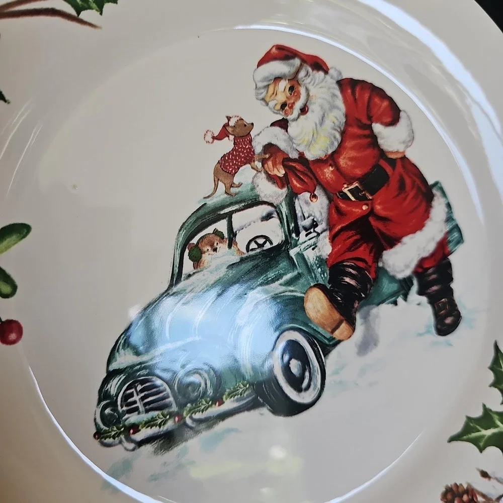4 Assorted Pier 1 Winter Wonders Ironstone 8 3/4